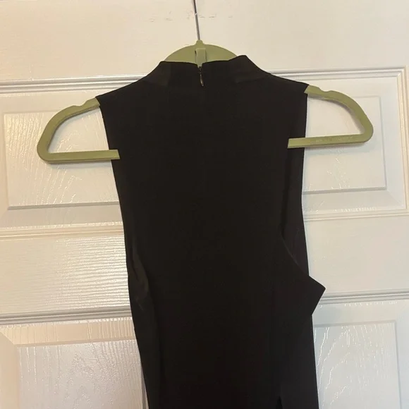 NWOT Halston Heritage Black Cowl Neck Gown - Picture 8 of 8